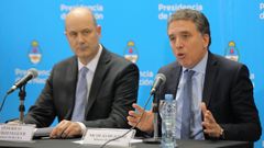 El presidente del Banco Central de la Rep�blica Argentina, Federico Sturzenegger y el ministro de Hacienda argentino, Nicol�s Dujovne