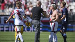Claudio Gir�ldez, tras el partido de la primera vuelta entre Celta y Rayo Vallecano.