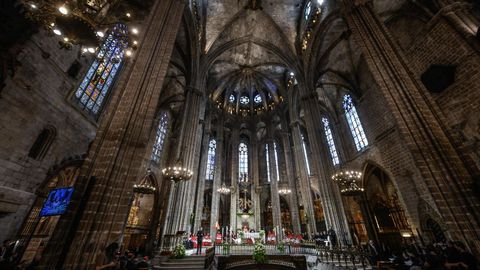 Imagen del interior de la Sagrada Familia