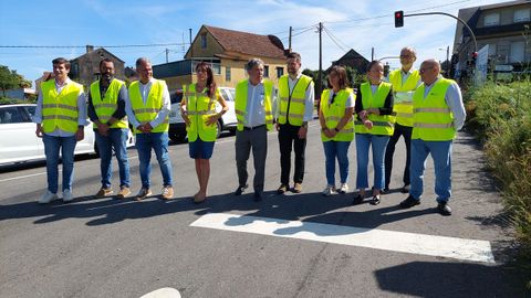 La conselleira Mar�a Mart�nez Allegue anuncia una rotonda en la PO-542 en Marc�n, Pontevedra
