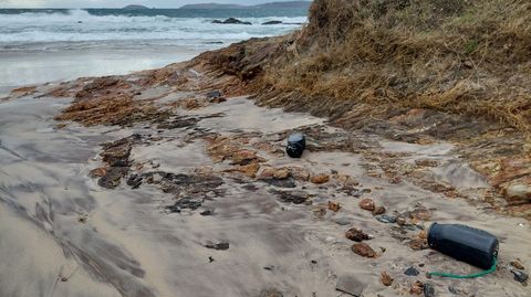 Playa de Pragueira, en Sanxenxo