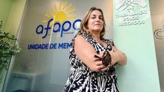 Patricia Sousa, en el centro terap�utico de Afapo en Pontevedra, es la cuidadora de Isolina, su madre