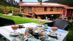 Exterior del establecimiento rural A Casa do Morcego, en Valdovi�o