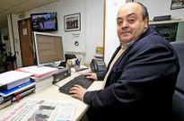 Antonio Pensado Pl�garo, ayer al mediod�a en la redacci�n de La Voz de Galicia en Carballo.