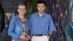 Pura Ferreo Saia e Pablo Bugia Lpez, concelleiros do BNG de Coirs.