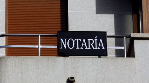 Imagen de archivo de una notara.