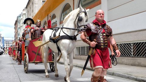 Cuadrigas y caballos son elementos muy presentes en el Arde Lucus gracias a Lucus Equites.