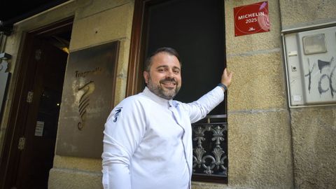 Antonio Novas, responsable del Trasmallo, en la calle Figueroa