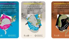 Parte de los carteles que anuncian el nuevo programa, �A madri�ando � rede�