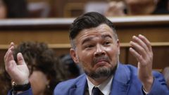 El portavoz de ERC, Gabriel Rufi�n, la semana pasada en el Congreso