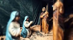 La Virgen Mara y el San Jos del beln que se ver en Sober