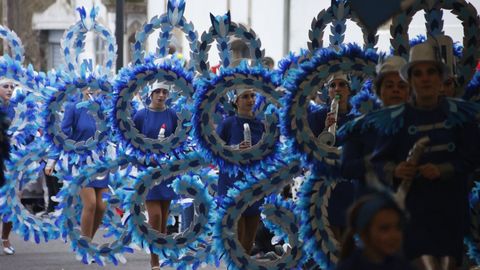 Desfile de entroido en Outeiro de Rei