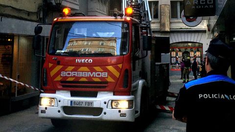 Imagen de archivo de los bomberos durante una intervenci�n