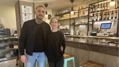 Pancho y Tania, propietarios de la cafeter�a y hamburgueser�a Pancho.