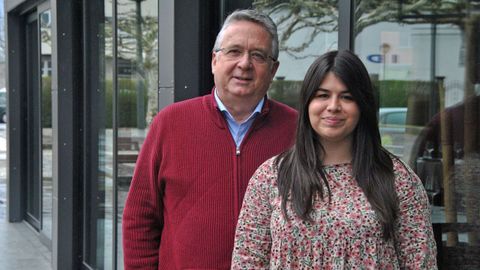 Carlos Rosn, director de Igaxes, y Nria Diguez, coordinadora del programa Mentor en reas no urbanas 