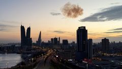 Una explosi�n en el cielo de Bar�in.