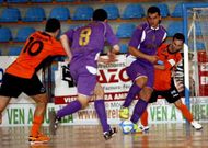 Un lance del Burela B-Superti de la pasada temporada.