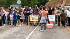 La �ltima protesta por problemas con el transporte escolar en O Courel fue en el 2024