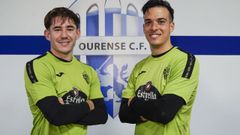 Álex Gil y Alberto Gil, jugadores valencianos del Ourense CF.