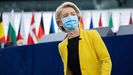 La presidenta de la Comisi�n Europea, Ursula Von der Leyen, este mi�rcoles, en el Parlamento Europeo