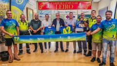 Un momento del acto de presentaci�n de la prueba atl�tica