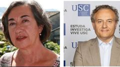 <span lang= gl >A profesora Mar�a Cami�o Noia Campos e o profesor Armando Requeixo Cuba, en imaxes cedidas por Terras do Ortegal</span>