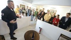 Eladio P��eiro recibe a Saln�s Empresarial en su bodega de Sobr�n