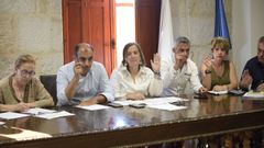 Foto del pleno municipal de Poio del pasado julio