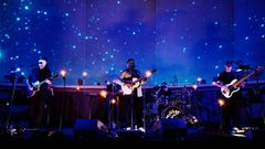 Myles Smith, este jueves en la cpula del monte de San Pedro de A Corua