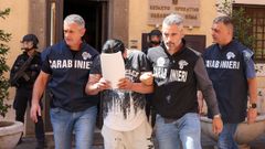 Uno de los individuos detenidos por su presunta implicaci�n en el atentado con bomba dirigido contra el periodista de investigaci�n Sigfrido Ranucci.