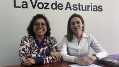 Por la izquierda, Adonina Tard�n y Carla Rubiera.Por la izquierda, Adonina Tard�n y Carla Rubiera