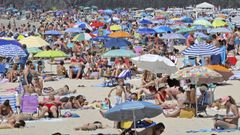 Playa de Silgar, en Sanxenxo