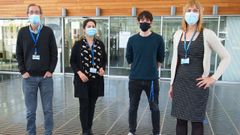 Equipo del Instituto Hospital del Mar de Investigaciones M�dicas de Barcelona. Javier Louro es el tercero por la izquierda