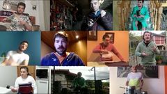 La charanga celanovesa BCB interpreta desde el confinamiento un peculiar Himno a la Alegr�a
