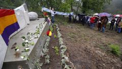 Acto de la comisi�n de la Memoria Hist�rica en O Confurco en recuerdo de las v�ctimas del franquismo