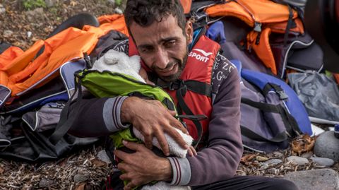 Refugiados en Lesbos