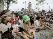 En Alfoz celebran el Mercado Medieval y recrean la historia de Pardo de Cela. 