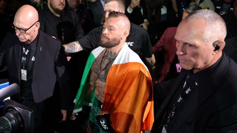 Conor McGregor, antes de su combate contra Max Holloway.