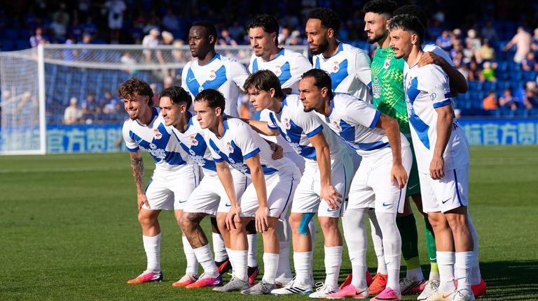 El once inicial del Deportivo en Getafe.