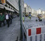 Las nuevas aceras se abrieron del lado contrario al mar. 