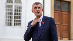 Andrej Babis, a su salida de la reunin con el presidente checo.