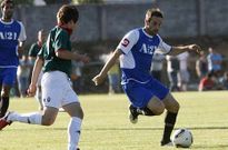 Pablo �lvarez, en un lance del partido amistoso entre el Lugo y el Racing Vilalb�s.