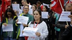 Protesta del personalde las fundaciones de investigacin biomdica (INIBIC, FIDIS y Fundacin Biomdica Galicia Sur) y de la fundacin pblica de medicina genmica en A Corua