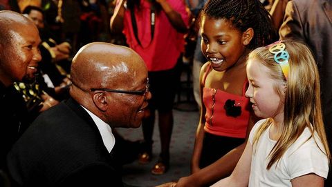 El presidente Zuma en un acto en memoria de Mandela