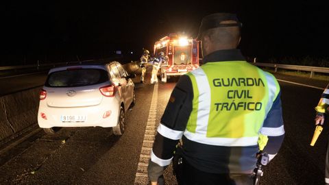 El percance se produjo en el punto kilomtrico 49 de la autova Costa da Morte.