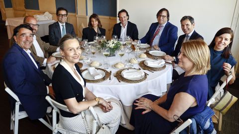 Mesa de los abogados en la despedida del juez decano saliente, Germ�n Serrano,