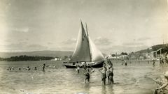 El verano de hace un siglo en los arenales de Pontevedra