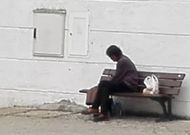 Francisco regres� estos d�as a su banco de la plaza Pablo Iglesias. 
