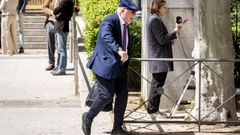 El excomisario Jos� Manuel Villarejo el pasado 13 de abril a la salida de la Audiencia Nacional