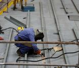 Imagen de archivo de la construcci�n de la F-105.